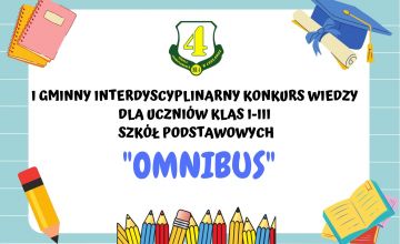 I GMINNY INTERDYSCYPLINARNY KONKURS WIEDZY DLA UCZNIÓW KLAS I-III "OMNIBUS"